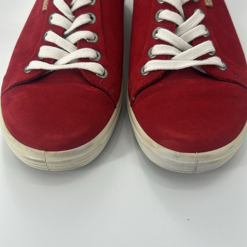Ecco Soft 7 Sneaker, Red, size 38 - Picture 6 of 8